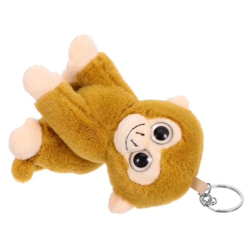 ERINGOGO Plüsch AFFE Schlüsselanhänger Lustiger Schlüsselring Für Taschen Dekoratives Kuscheltier Mit Schlüsselring Für Geschenke Und Partys von ERINGOGO