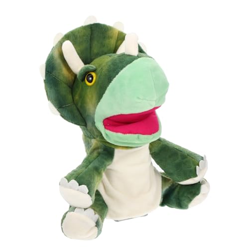 ERINGOGO Plüsch Dinosaurier Handpuppe Kuscheltier Interaktive Handpuppe Lustiges Kinderaccessoire für Kreatives Rollenspiel und Frühe Bildung von ERINGOGO