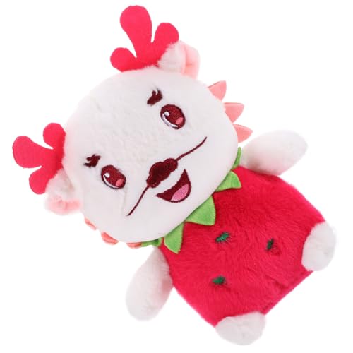 ERINGOGO Plüsch Drache Kuscheltier Erdbeer Design Weiche Drachenpuppe für Sofa Dekoration Multifunktionales Kissen und Niedliches für Freunde von ERINGOGO