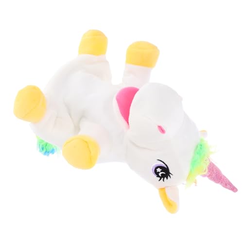 ERINGOGO Plüsch Einhorn Handpuppe für Interaktives Storytelling Weiche Kuschelpuppe Kindgerechte Lebensecht und Sicher für Fantasievolles Rollenspiel von ERINGOGO