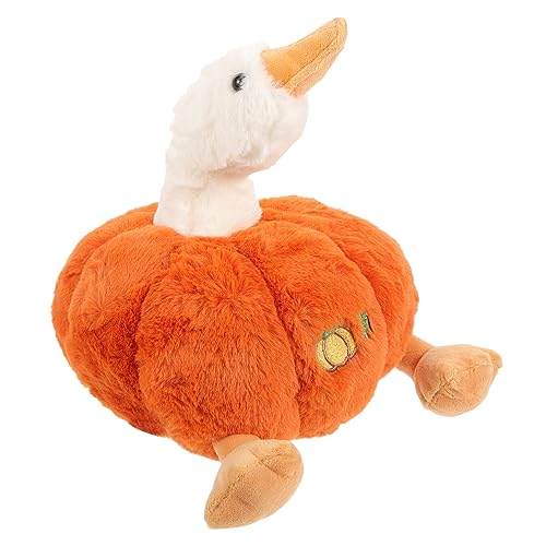 ERINGOGO Plüsch Ente Kuscheltier Weiches Stofftier Kürbis Design Niedliches Gefülltes Sofa Dekoration für Freunde ERINGOGO Plüsch Ente Kuscheltier Weiches Stofftier Kürbis Design Niedliches Gefülltes Sofa Dekoration für Freunde von ERINGOGO
