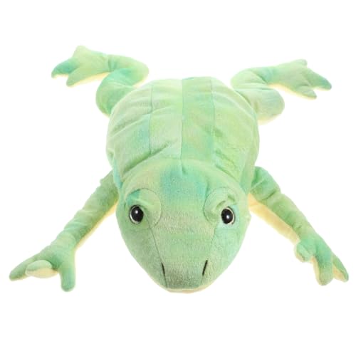 ERINGOGO Plüsch Frosch Handpuppe Weiches Kuscheltier Tier Handpuppe für Interaktives Lernspielzeug Fördert Kreativität und Feinmotorik für Geschichten Erzählen und Familienspaß von ERINGOGO
