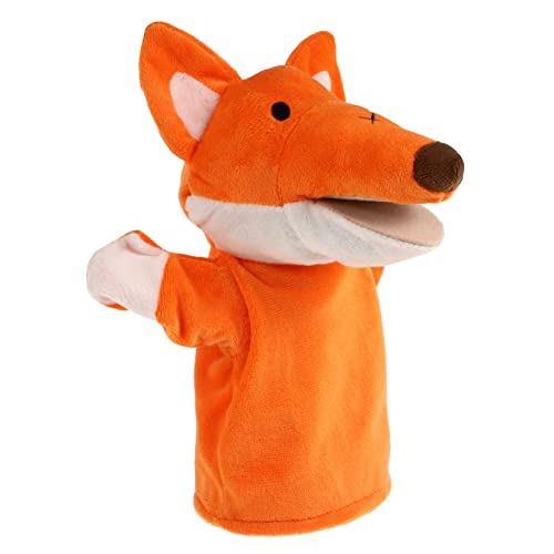 ERINGOGO Plüsch Fuchs Fingerpuppe Kuscheliges Tierhandspielzeug für Eltern-Junge Mädchen-Spiel Weiches Material Langlebig Bunte Cartoon-Figuren für Interaktives Fingerspielzeug von ERINGOGO