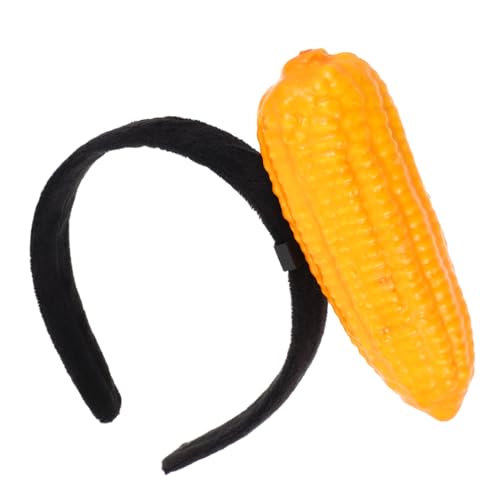 ERINGOGO Plüsch Haarreif Lustiges Mais Kopfband Party Haaraccessoire für Frauen Karneval Halloween Fasching Kostüm von ERINGOGO