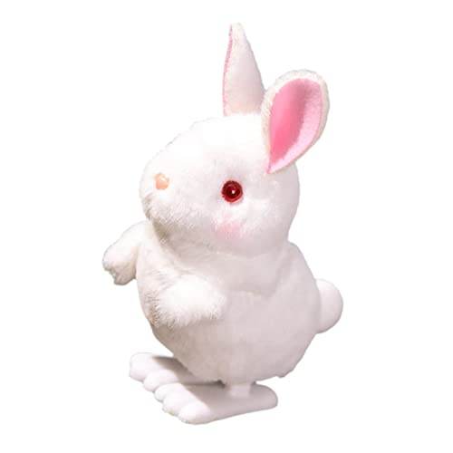 ERINGOGO Plüsch Hüpfer Kaninchen Aufziehbares Für Ideales Ostergeschenk Und Partyfavor Für Hasenliebhaber Weich Und Kuschelig Hasenspielzeug Für Kreative Spielstunden von ERINGOGO