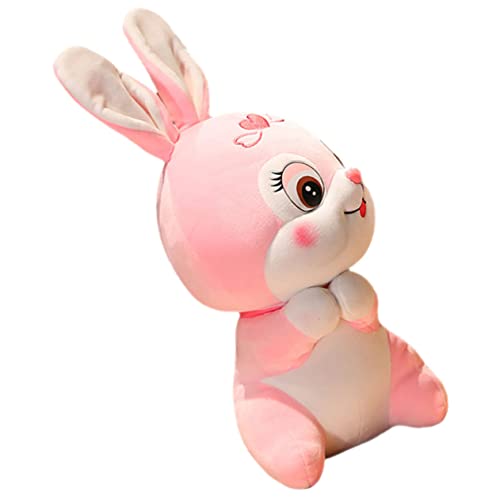 ERINGOGO Plüsch-Kaninchen-Puppe Kuscheltier Kaninchengefüllter ausgestopftes Hasenspielzeug dekoratives Stofftier tierische Verzierungen Hasen-Stofftier PP Baumwolle Rosa ERINGOGO Plüsch-Kaninchen-Puppe Kuscheltier Kaninchengefüllter ausgestopftes Hasenspielzeug dekoratives Stofftier tierische Verzierungen Hasen-Stofftier PP Baumwolle Rosa von ERINGOGO