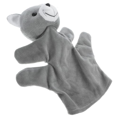 ERINGOGO Plüsch Katzen Handpuppe mit Beweglichem Mund Interaktives Tier für Junge Mädchen und Kleinkinder Fördert Feinmotorik und Kreativität für Geschichten und Rollenspiele von ERINGOGO