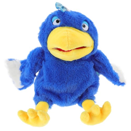 ERINGOGO Plüsch Peacock Handpuppe Interaktives Geschichtenerzählen mit Kuscheligen Vogelspielzeug für Erwachsene Fördert Kreativität und Hand Augen Koordination Kindergarten und Zuhause von ERINGOGO
