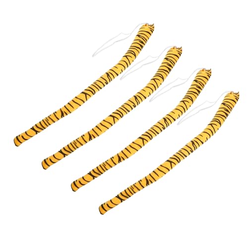 ERINGOGO Plüsch Tiger Kostüm Zubehör Weicher Leichter Kunstfell Tiger für Tierkostüm Cosplay für Halloween Mottopartys Bühnenauftritte Kurzflorig von ERINGOGO