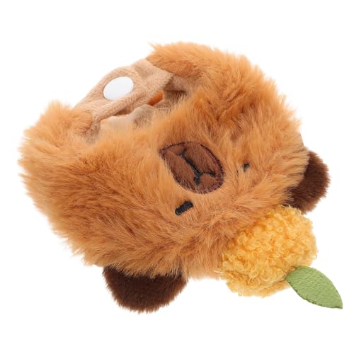 ERINGOGO Plüsch puppenhut Meerschweinchen kostüm Weiche Cartoon Tier Kopfbedeckung Puppenzubehör für Kreative Rollenspiele und Vielseitigen Einsatz Zuhause Schule Reisen von ERINGOGO