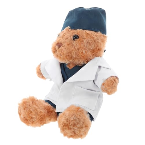 ERINGOGO Plüschbär Arztpuppe Süßes Kuscheltier Mit Outfit Kreative Schlafzimmer Dekoration Einzigartiges Für Sammler Liebevolles Und Vielseitige von ERINGOGO