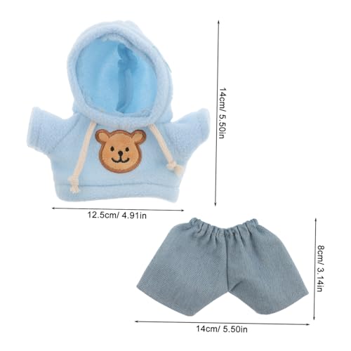 ERINGOGO Plüschbär Puppenkleidung Set Wiederverwendbar Hoodie und Jeans Kuscheltier Anziehsachen Niedliches Bekleidungsset für Puppen und Stofftiere ERINGOGO Plüschbär Puppenkleidung Set Wiederverwendbar Hoodie und Jeans Kuscheltier Anziehsachen Niedliches Bekleidungsset für Puppen und Stofftiere von ERINGOGO