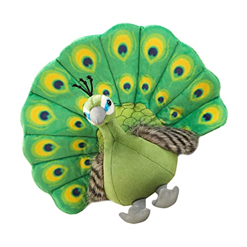ERINGOGO Plüschpfau Kuscheltier Cartoon Stofftier Weiches Sicheres Schlafkissen Niedliches Wohnaccessoire Grün von ERINGOGO