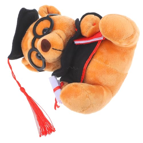 ERINGOGO Plüschpuppe Abschlussbären Puppen Kleine Stoffbären Plüschbären Abschluss Kuscheltiere Home Kuschelbären Plüsch Abschluss Dekorativer Abschluss Plüschbär Pp Baumwolle von ERINGOGO