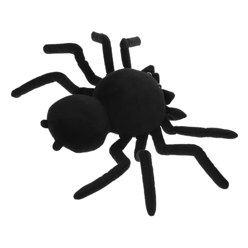 ERINGOGO Plüschtier Spinne Schwarzes Spinnenplüschtier Plüschspinne Spinnen-plüschtier Spinnenpuppenspielzeug Entzückendes Spinnen-plüschtier Spinnenplüschpuppenspielzeug Black von ERINGOGO