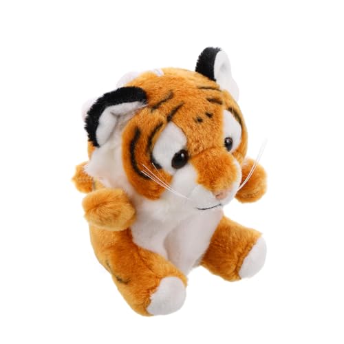 ERINGOGO Plüschtier Tiger Mini Geldbörse aus Weichem Plüsch Vielseitiger Schlüsselanhänger und Taschenanhänger Robustes Material Detailreich Verarbeitet Niedliches Design für Erwachsene von ERINGOGO