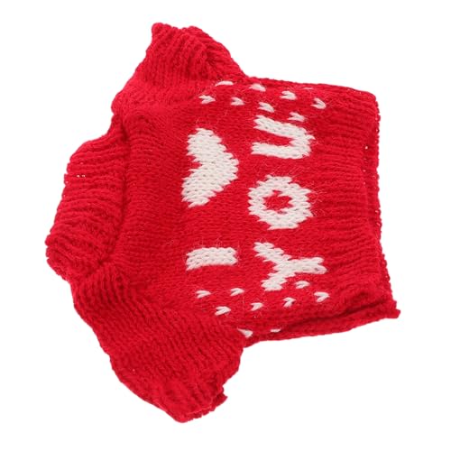 ERINGOGO Pullover aus Garn Weicher Gemütlicher DIY Strickpullover für Kuscheltier Kreative Puppenkleidung für Bastler zum Gemeinsamen Anziehen und Familienaktivität von ERINGOGO