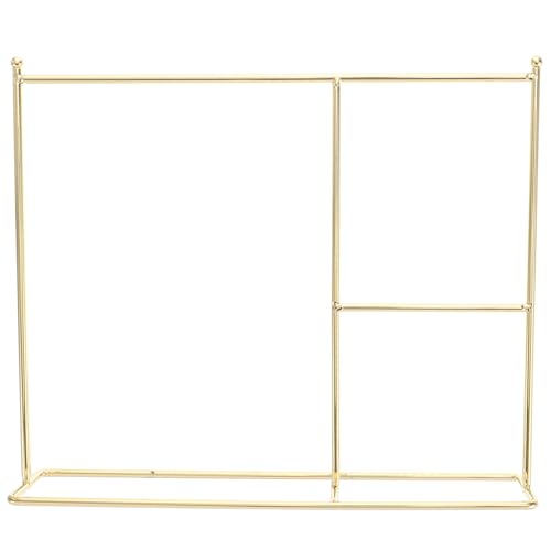 ERINGOGO Puppen kleiderständer aus Hochwertigem Eisen Miniatur puppenmöbel Kleidungshalter Eleganter Goldfarbener Garderobenständer für Puppenhaus Robust und Langlebig von ERINGOGO