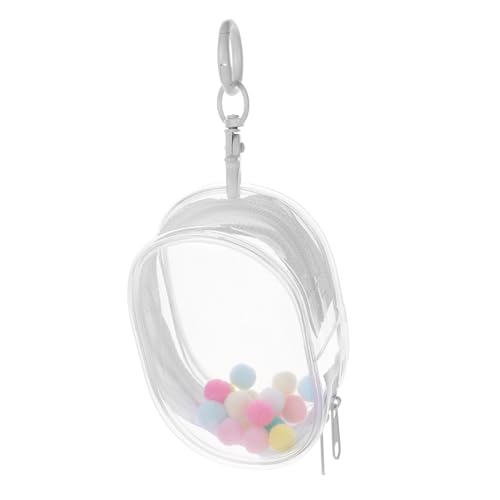 ERINGOGO Transparente Puppen-Aufbewahrungstasche Aus PVC Mit Schlüsselanhänger Hochtransparente Tragetasche Für Mini-Puppen Und Figuren Für Aufbewahrung Und Präsentation Von von ERINGOGO