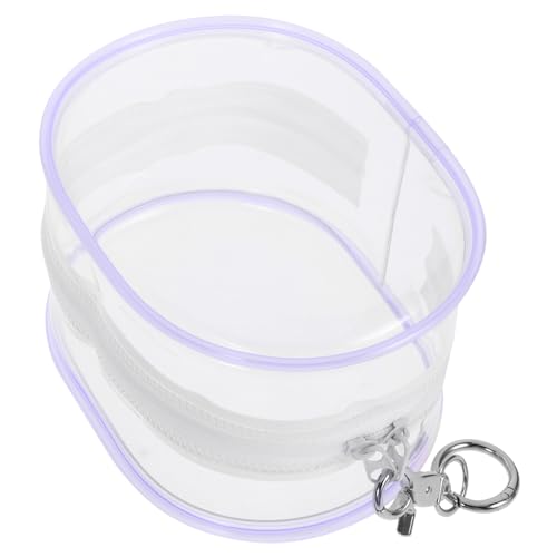 ERINGOGO Puppenausflugstasche Liebenswert Plüsch Klarer Make -up -Tasche Windel Klare Reise-kulturtasche Miniatur Kleine Schminktasche Klarer Reise-kulturbeutel Reisebeutel Dolly Blue PVC von ERINGOGO