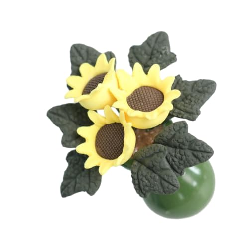 ERINGOGO Puppenhaus Blumentopf kunstpflanze kunstplflanze Dollhouse zubehör Micro Plants puppenhauszubehör Pflanzen Gartendekoration Bonsai-Schmuck Mini-Garten-Bonsai- Harz von ERINGOGO