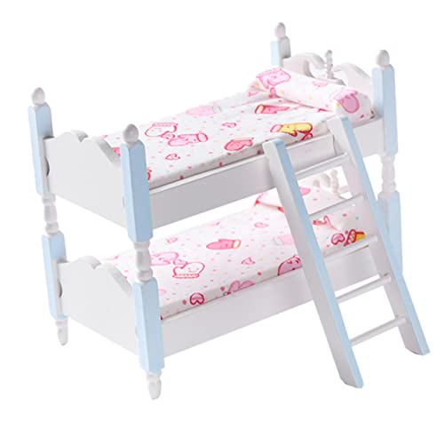 ERINGOGO Puppenhaus Etagen Bett Mini-Etagenbett puppenhaus Miniatur Schlafzimmer möbel für kinderspielzeug Etagenbett im Maßstab 1:12 Etagenbett aus Holz hölzern ERINGOGO Puppenhaus Etagen Bett Mini-Etagenbett puppenhaus Miniatur Schlafzimmer möbel für kinderspielzeug Etagenbett im Maßstab 1:12 Etagenbett aus Holz hölzern von ERINGOGO