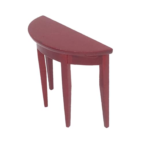 ERINGOGO Puppenhaus-Minimöbel klein Miniatur Tisch wohnzimmermöbel Living Room Furniture puppenstubenmöbel Kinderzimmer Dekoration Dollhouse Furniture Handmade Furniture hölzern rot von ERINGOGO
