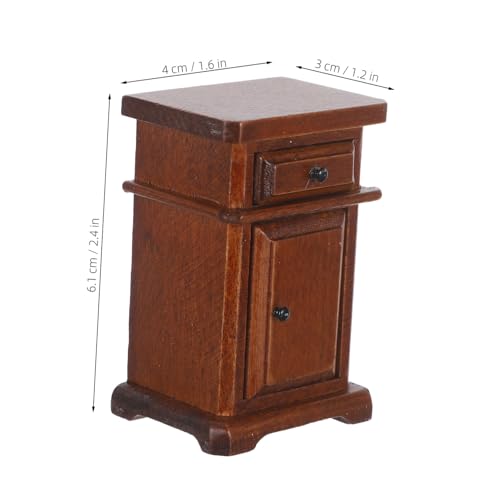 ERINGOGO Puppenhaus Schlafzimmermöbel Kleiner Beistelltisch für Miniaturzimmer Dekoration von ERINGOGO
