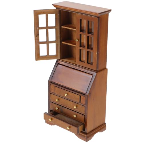 ERINGOGO Puppenhaus-Schließfach Mini Mädchen Puppenhaus Kleiderschrank Häuser Zubehör winzig Dekoration kleines Puppenhaus Kleiner Hausbausatz Puppensachen hölzern von ERINGOGO
