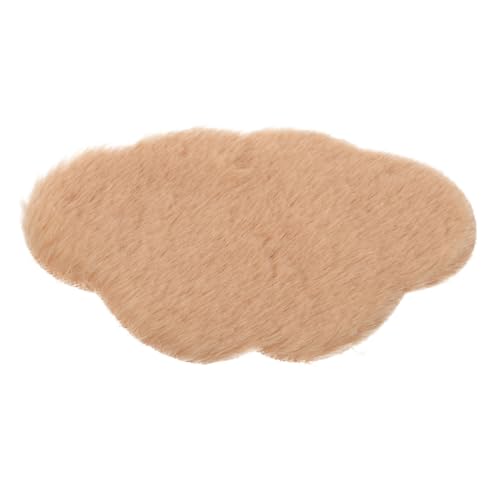 ERINGOGO Puppenhaus Teppich Miniatur Mini- Teppiche Puppenhausmöbel Boden Flauschiger Teppich plüsch Teppich Modell Teppich kleine Hausdekoration Mini-Haushandwerk Coffee von ERINGOGO