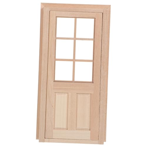 ERINGOGO Puppenhaus Tür Fenster Modell DIY Möbel Zubehör Miniatur Dekoration für Mini Haus Deko Flur Basteln von ERINGOGO