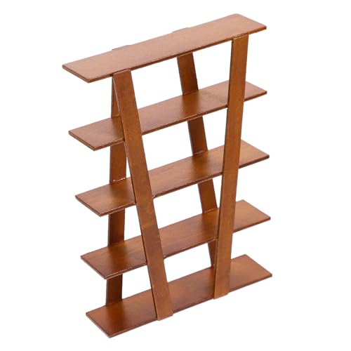 ERINGOGO Miniatur Holzregal Für Puppenhaus Multifunktionale Lagerung Für Spielzeug Und Dekoration Handgefertigtes Möbelstück Für Kreative Miniaturlandschaften von ERINGOGO