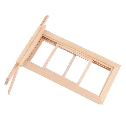 ERINGOGO Miniatur Holzfenster Für Puppenhaus Fensterrahmen Zubehör Für Kleine Hausdekoration Stabil Und Langlebig Für Kreative Miniaturmöbelgestaltung Und Rollenspiele ERINGOGO Miniatur Holzfenster Für Puppenhaus Fensterrahmen Zubehör Für Kleine Hausdekoration Stabil Und Langlebig Für Kreative Miniaturmöbelgestaltung Und Rollenspiele von ERINGOGO