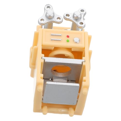 ERINGOGO Puppenhaus-versiegelungsmaschine Kaffeehausmodell Kaffeemaschine Miniatur Kaffee Puppenhaus Miniatur Backen Puppenstubenkaffee Kaffeetasse Puppenhaus Puppenhauskaffee Plastik Beige von ERINGOGO