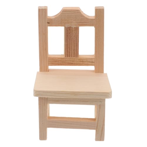 ERINGOGO Puppenhausdekoration holzspielzeug puppenhaus Einrichtung dekorativer Hocker Miniatur-Parkbank Kleiner Hocker Puppenhaus-Schlafzimmermöbel winzige Möbel Mini-Möbelornamente Khaki von ERINGOGO