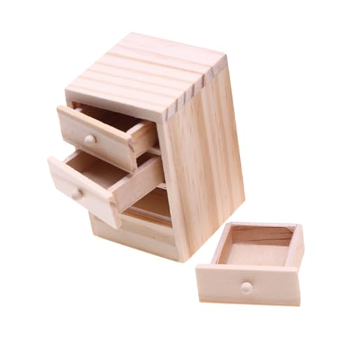 ERINGOGO Miniaturmöbel Holz Nachttisch Für Puppenhaus Maßstab Mit Öffnung Praktischer Stauraum Elegantes Design Für Puppen Und -projekte von ERINGOGO