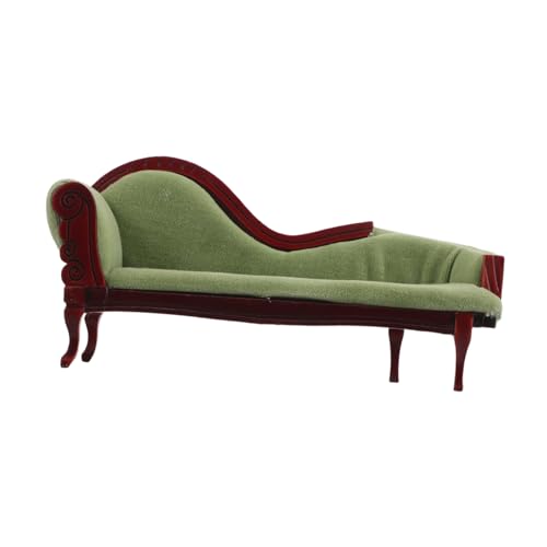ERINGOGO Puppenhausmöbel: Puppenhaussofa Im Maßstab 1:12 – Miniaturcouch Im Vintage-Stil Für Puppenhaus-wohnzimmersammler Und Heimwerker von ERINGOGO