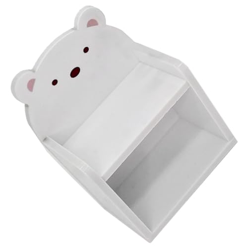 ERINGOGO Puppenhausregal Miniaturmöbel Mini-hauseinrichtung Mini-bücherregal Dekoratives Puppenhaus-bücherregal Winzige Verzierung Mini-verzierung Kleines Bücherregal Weiß Acryl von ERINGOGO