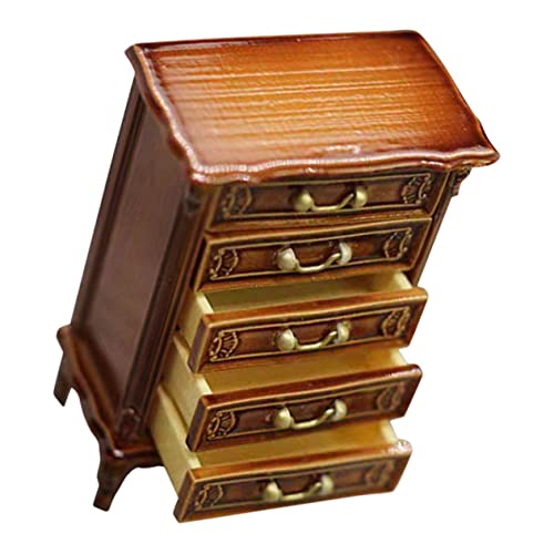 ERINGOGO Puppenhausschrank Mini - Süßes Zimmerdekor Interessanter Minischrank Mini-hausdekoration Aus Kunststoff Filigraner Minischrank Schöner Minischrank Light Brown Plastik ERINGOGO Puppenhausschrank Mini - Süßes Zimmerdekor Interessanter Minischrank Mini-hausdekoration Aus Kunststoff Filigraner Minischrank Schöner Minischrank Light Brown Plastik von ERINGOGO