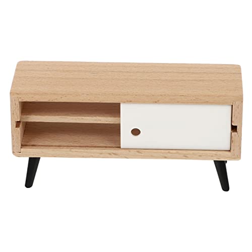 ERINGOGO Puppenhauszubehör Dekoration Puppenhausmöbel Puppenhausmöbel Fernsehdekor Kinderspielzeug Exquisites Fernsehschrankmodell Mini Layout Requisite Miniatur Fernsehschrank Ornament von ERINGOGO