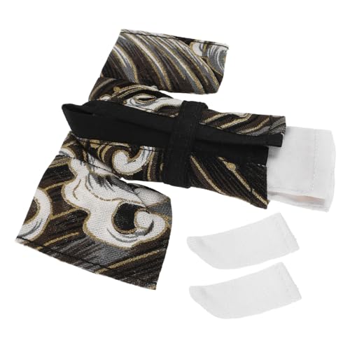 ERINGOGO Puppenkleidung Set Japanischer Kimono für Kleine Puppen Zartes Stoff Outfit mit Jacke Innenkleid Gürtel und Weißen Socken Vielseitig Einsetzbar für Ankleiden und Sammler von ERINGOGO