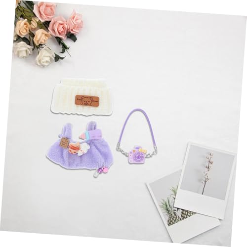 ERINGOGO Puppenkleidung Set Puppe Outfit mit Vintage Miniatur Kamera Plüsch Bär Mütze und Latzhose Kreatives Spielzubehör für und Leicht Anzuziehen ERINGOGO Puppenkleidung Set Puppe Outfit mit Vintage Miniatur Kamera Plüsch Bär Mütze und Latzhose Kreatives Spielzubehör für und Leicht Anzuziehen von ERINGOGO