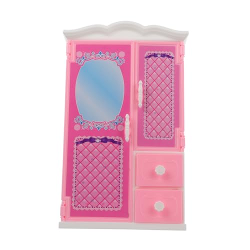 ERINGOGO Puppenschrank Leicht und Tragbar mit Einfach zu Öffnenden Türen und Zubehör für Puppenspielzeug ERINGOGO Puppenschrank Leicht und Tragbar mit Einfach zu Öffnenden Türen und Zubehör für Puppenspielzeug von ERINGOGO