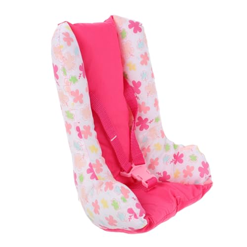 ERINGOGO Puppensicherheitsstuhl Puppen autositz Kleiner Autositz Puppenmode Puppe autositz So tun, als ob Sie Puppenzubehör würden Baumwolle Rosa von ERINGOGO