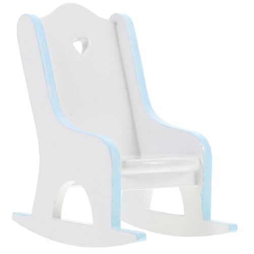 ERINGOGO Miniatur Schaukelstuhl Für Puppenhaus Realistisches Dekorationsmöbel Niedliches Mini-Furniture Modell Für Fotorequisiten Und Kreative -projekte von ERINGOGO