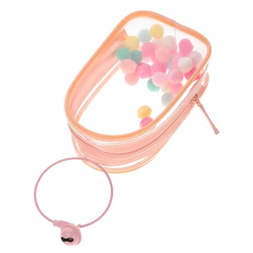 ERINGOGO Puppentasche aus Baumwolle Hängetasche zur Aufbewahrung von Puppen Mini Sammlerstück für klein Puppenbehältnisse zur Ausstellung Puppe Ausstellungstasche PVC Rosa von ERINGOGO