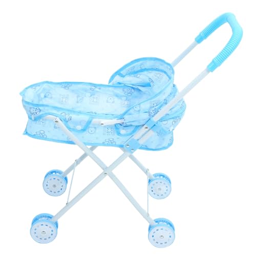 ERINGOGO Puppenwagen Puppe Süßer Kinderwagen Spielhauszubehör Mini Möbel Schmuck Puppenhaus-Kinderwagen Bewegliches Kinderwagenmodell Kinderwagen Für Puppen Eisenrahmen Sky-Blue ERINGOGO Puppenwagen Puppe Süßer Kinderwagen Spielhauszubehör Mini Möbel Schmuck Puppenhaus-Kinderwagen Bewegliches Kinderwagenmodell Kinderwagen Für Puppen Eisenrahmen Sky-Blue von ERINGOGO