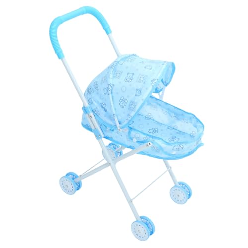 ERINGOGO Puppenwagen für kinderspielzeug детские игрушки Auto Toys for Toys Cars Puppenspielzeug-Kinderwagen Kinderwagen Oxford-Stoff Sky-Blue ERINGOGO Puppenwagen für kinderspielzeug детские игрушки Auto Toys for Toys Cars Puppenspielzeug-Kinderwagen Kinderwagen Oxford-Stoff Sky-Blue von ERINGOGO