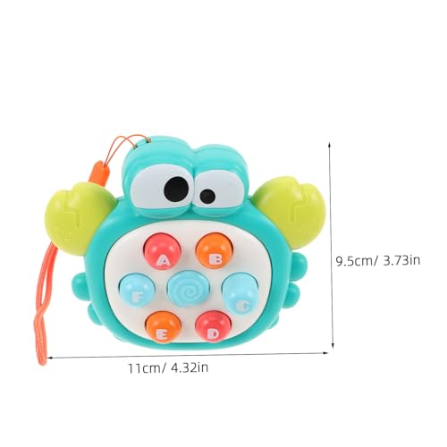 ERINGOGO Push Button Toy Handheld Interaktives Lernspielzeug für Kleinkinder Sensorisches Alphabetspiel Frühes Lernen Tragbar Mädchen Jungen Reise von ERINGOGO