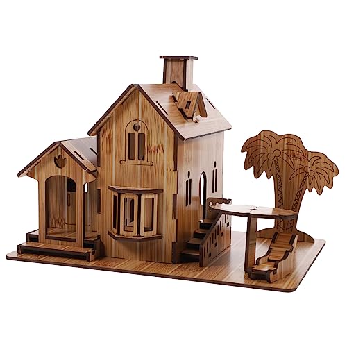 ERINGOGO Puzzle Haus Modell Bausatz Kreatives DIY Holzspielzeug für Pädagogisches Konstruktionsspielzeug Vorstellungskraft und Geschicklichkeit ERINGOGO Puzzle Haus Modell Bausatz Kreatives DIY Holzspielzeug für Pädagogisches Konstruktionsspielzeug Vorstellungskraft und Geschicklichkeit von ERINGOGO